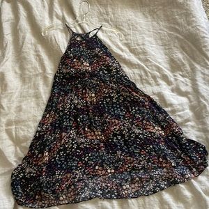 Summer floral mini dress